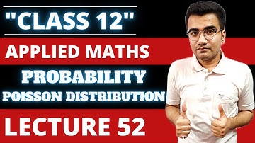 POISSON DISTRIBUTION Ex-9.5 |Applied Mathematics Class 12 |Unit 5 Probability |Applied Maths Term 1
