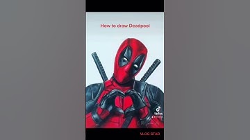 I Drew DEADPOOL in 60 Seconds! 😱🔥 Speed Art #shorts