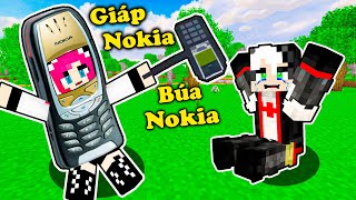 PANDA THỬ THÁCH CHẾ BỘ GIÁP NOKIA TRONG MINECRAFT*PANDA TROLL REDHOOD BẰNG ĐIÊN THOẠI THÔNG MINH