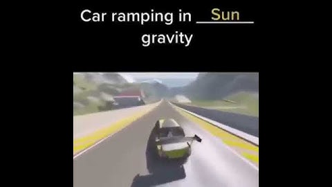car ramping in sun gravity