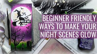 Making Night Scenes Glow, Beginner Friendly: Picket Fence & Altenew Collab