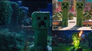 a minecraft movie all the scenes of the creeper