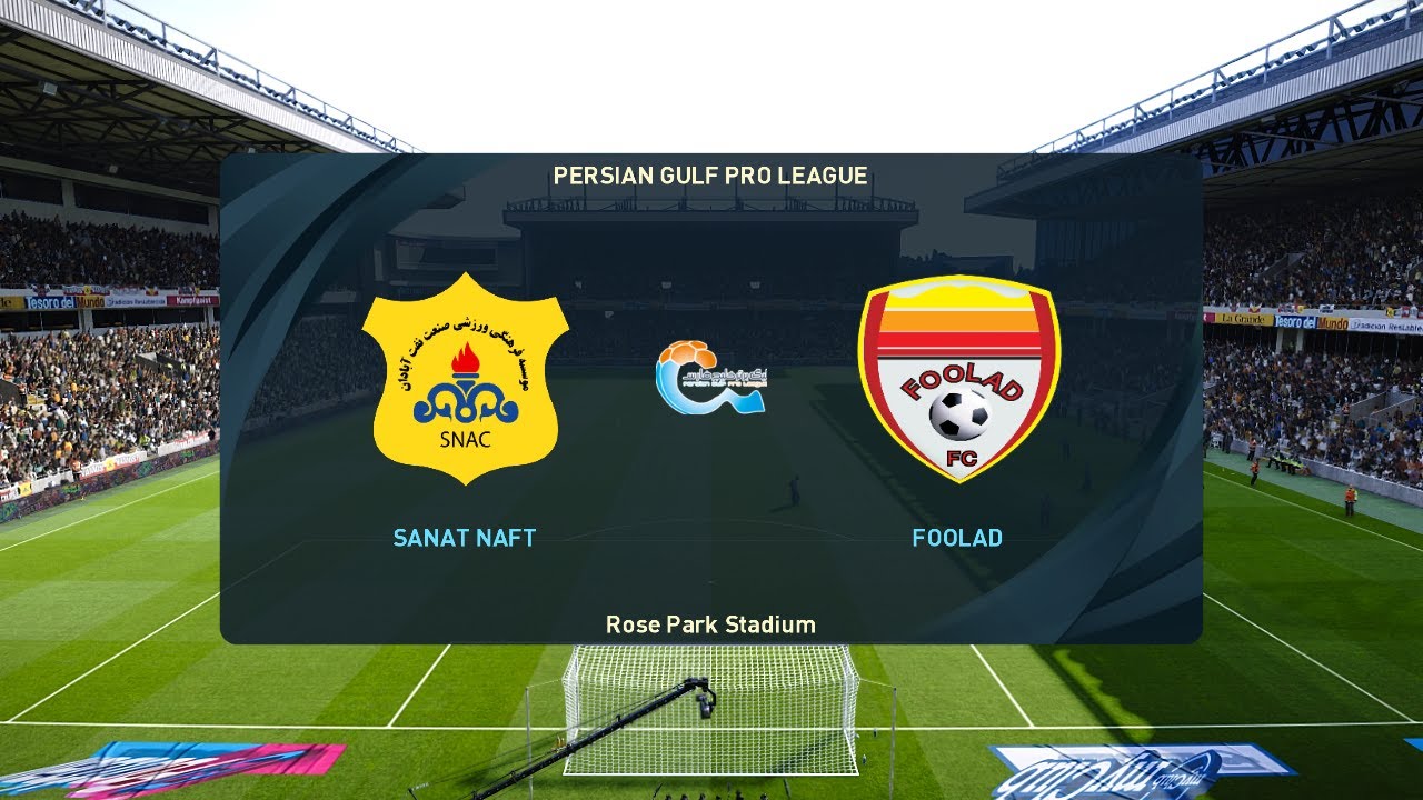 Sanat Naft Abadan vs Foolad (20/01/2023) Persian Gulf Pro League PES 2021 