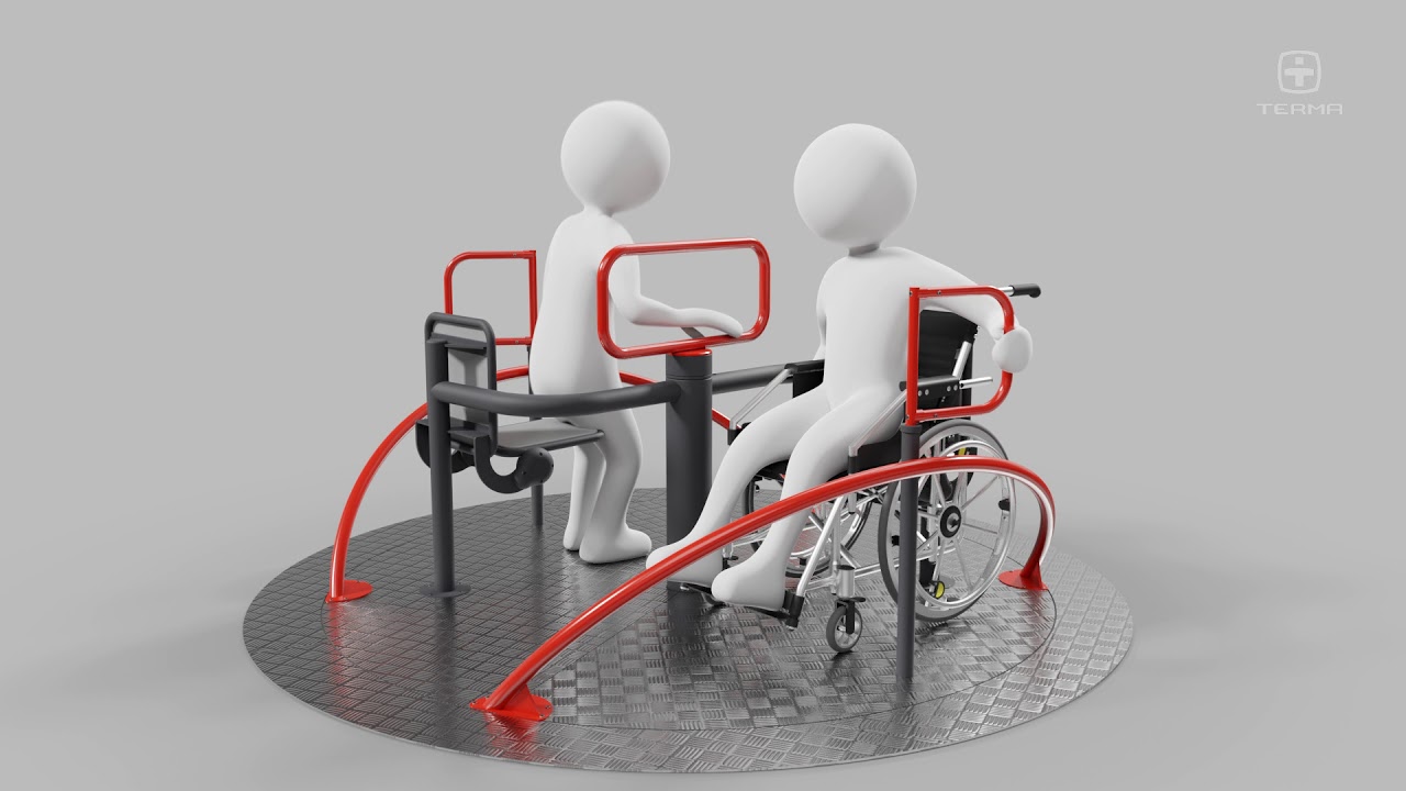 Terma Inclusive Rocker TERMA Inclusive roundabout//Accessible playground - YouTube
