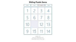 Sliding Puzzle In JavaScript With Source Code | Source Code & Projects