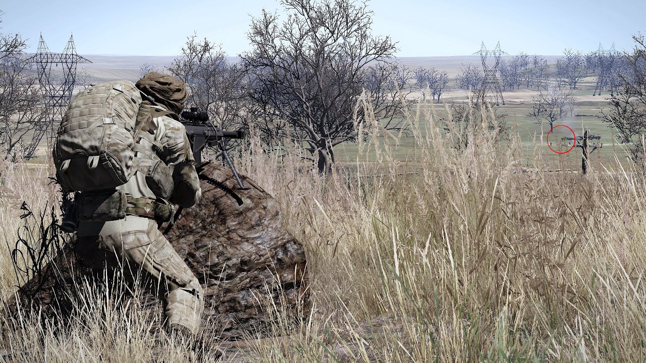 American Sniper shoot the ultra powerful M107 Barrett .50 Caliber Rifle | ARMA 3: Milsim gameplay