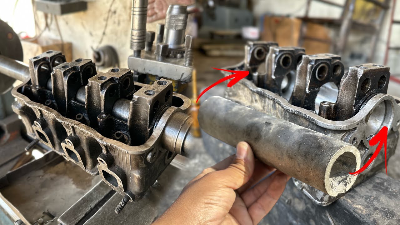 Amazing Repairing Of 3 cylinder engine head Cameshaft loose size with