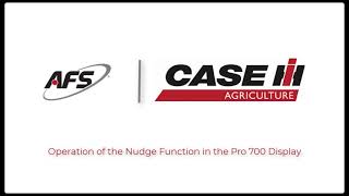 Operation of the Nudge Function in the Pro 700 Display