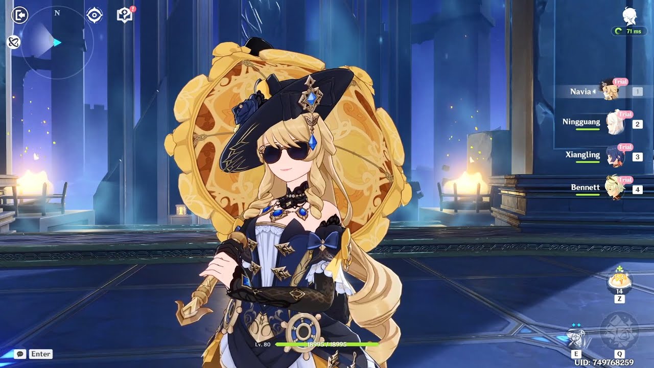 Genshin (Test Run, ver. 4.3) - Navia, Ayaka, Sucrose, Rosaria, Candace 👍