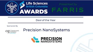 2022 LSBC Awards Presented by Farris - Deal of the Year Award - Precision NanoSystems