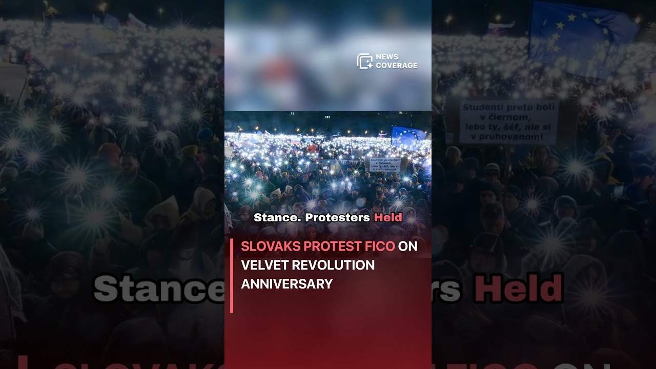 Словаки протестуют против Фицо в годовщину Бархатной революции 