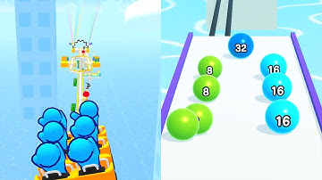 BallRun2048 VS Runner Coaster Max All Big Update Walkthrough Android, iOS Mobile Gameplay