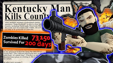 I Survived 200 Days And Killed 73,150 Zombies in Project Zomboid