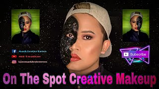 On the spot creative makeup -