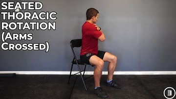 Seated Thoracic Rotation (Arms Crossed)
