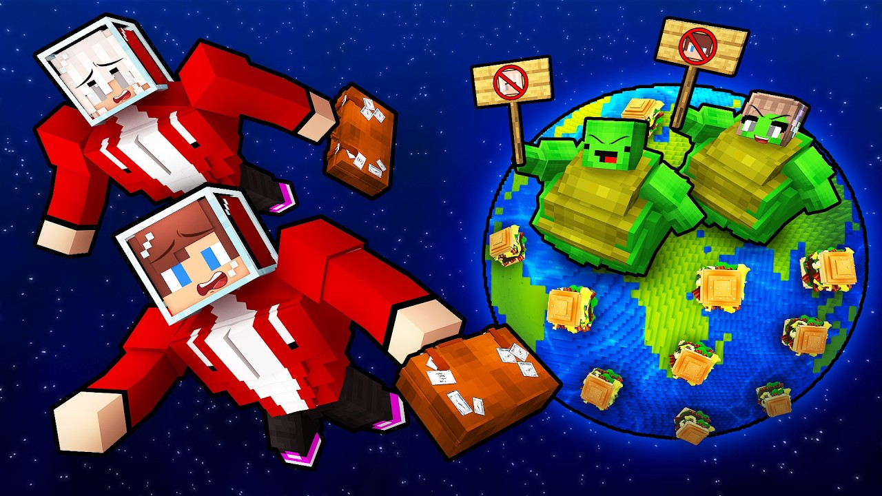 Maizen Minecraft: Why Did FAT Mikey Family Kick STRONG JJ Family Out Of The Planet?