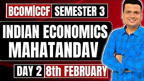 Economics Marathon | Day-2| Bcom Sem 3 Ccf| Calcutta University
