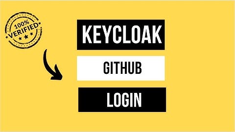 Keycloak: Add ability to login using Github
