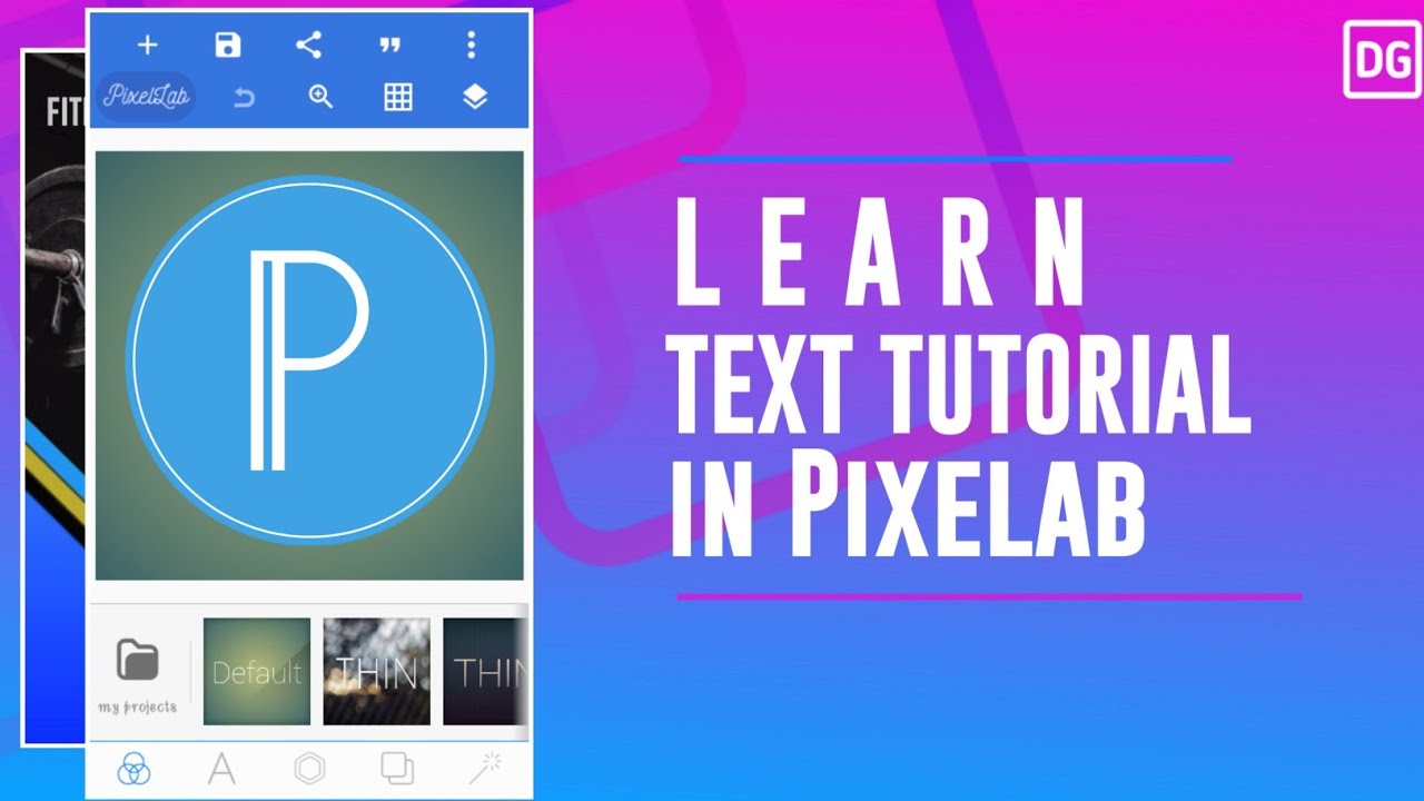 TEXT TUTORIAL IN PIXELAB FOR BEGINNERS / STEP BY STEP TUTORIAL - YouTube