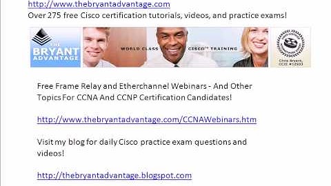 CCNA Video Practice Exam - A Little Bit Of Everything