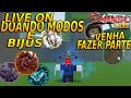 LIVE ON DOANDO MODOS E ITENS VENHA FAZER PARTE ROBLOX SHINDO LIFE