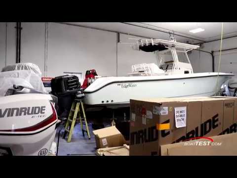 ⁣Evinrude EdgeWater 318 CC - Repower Video (2018-) - By BoatTEST.com