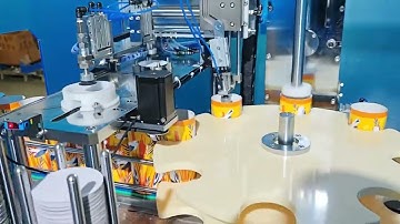 Automatic Paper Tube Curling and Auto Disc Inserting Machine