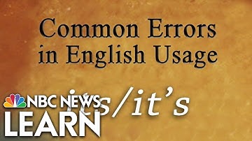 Common Errors in English: Its & It