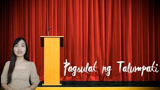 Pagsulat ng Talumpati