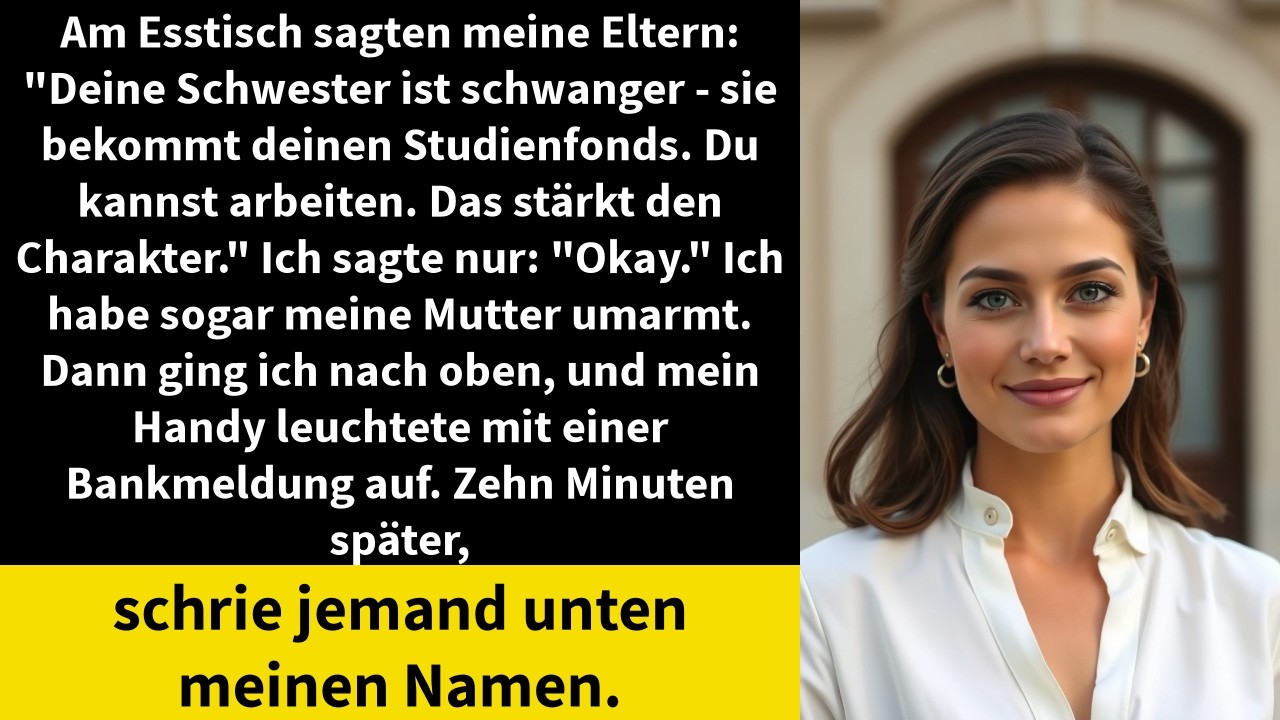 Ich saß mit meiner Familie am Esstisch, als mein Vater mir mitteilte, dass das Geld meiner verstorbenen Großmutter – 92.000 Dollar, die ausdrücklich für mein Jurastudium bestimmt waren – an meine...