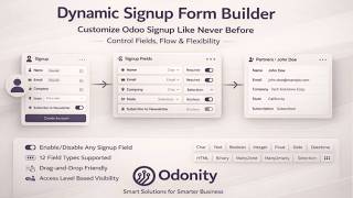 Odonity Signup Form Field Manager Odoo Signup Made Easy