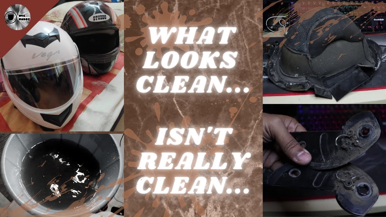 Is your helmet CLEAN? How to deep clean motorcycle helmet Studds