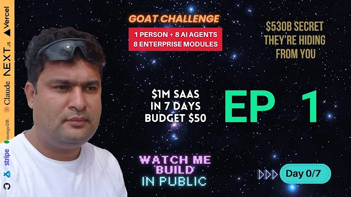 Building a $1M SaaS in 7 Days with AI - The Manifesto | GOAT Challenge Ep 1