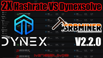 SRBminer 2.2.0 adds support for Dynex, increases hashrate 2x, how to get full hashrate at the pool