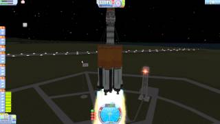 KSP staging tutorial & Harrowing launch
