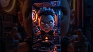 Montage PC Gaming : CPU vs Carte Graphique | Parodie IA #Shorts