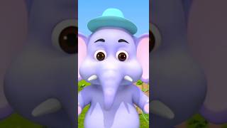 I Love Hathi Raja, हाथी राजा #shorts #hindirhymes #funnyelephant #animals #kidssongs #shortvideo