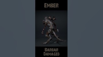 Ember Barbar Damaged 360 #character #rogerkint #3d #animation #gaming #unity #unreal #ember