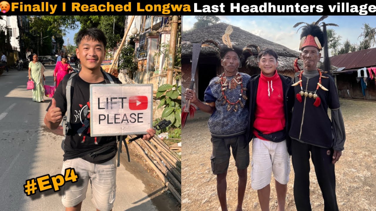 🥵Finally I Reached Longwa 😱The Last Headhunters village Nagaland By Lift || B Crazy ✅❣️