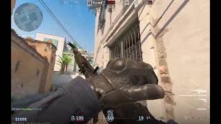 Counter Strike 2  - Dust 2 - A clutch defuse the noob way