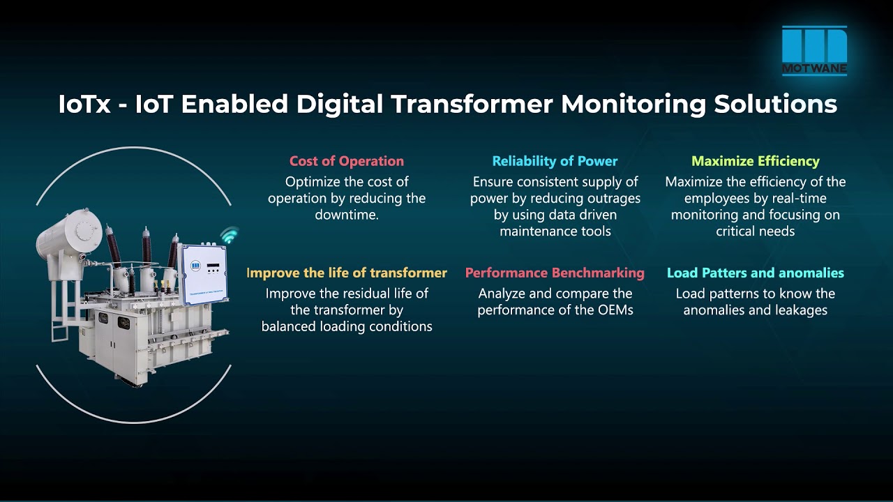 Benefits of IoTx - Digital Transformer Monitoring Solution by Motwane