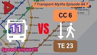 Bus 11 vs. Walk - Stadium MRT to Tanjong Rhu MRT | Transport Myths Episode 44 (APRIL FOOLS)