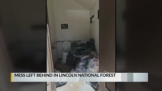 Mess left behind in Lincoln National Forest