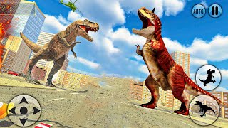 wild animal games offline 2021 - Dino City Attack Simulator #1 - Android Gameplay screenshot 5