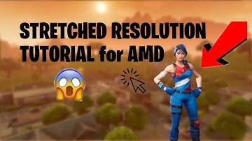 HOW TO CREATE A CUSTOM RESOLUTION ON FORTNITE!!(Stretched)|AMD tutorial|