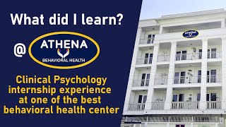 Clinical Psychology Internship Program at Athena | 100% Unpaid Training for Aspiring Professionals