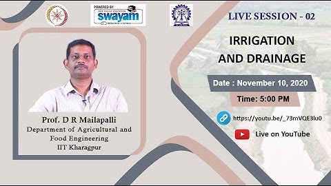 LIVE Session - 2 : Irrigation and Drainage