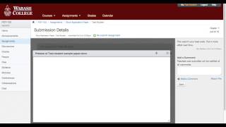 Finding instructor feedback on an assignment in Canvas