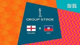 England vs Haiti | 2023 FIFA Women's World Cup | FIFA 23