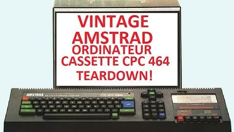 Vintage AMSTRAD ORDINATEUR CASSETTE CPS 464 teardown!